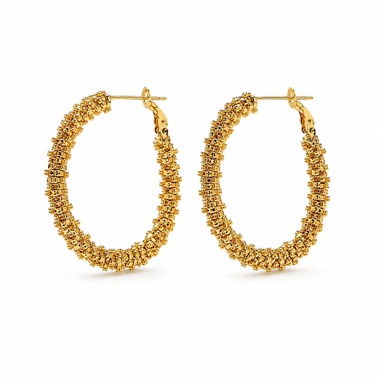 Golden Hoop Earrings