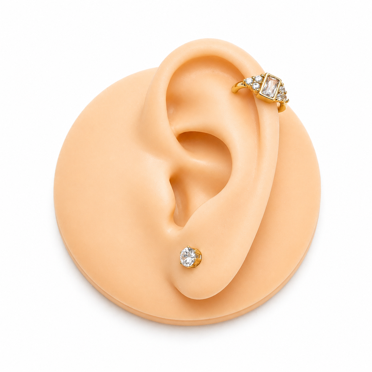 Baguette Zirconia Ear Cuff