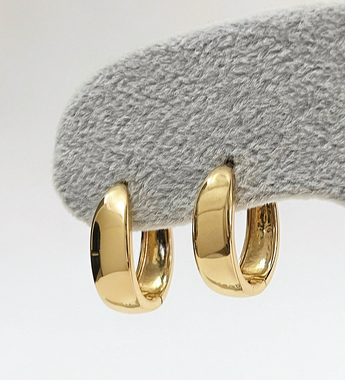 Chunky Huggie Hoop Earrings