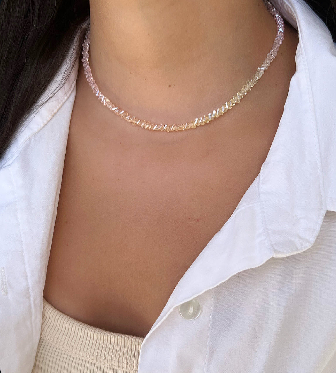 Cut Crystal Necklace