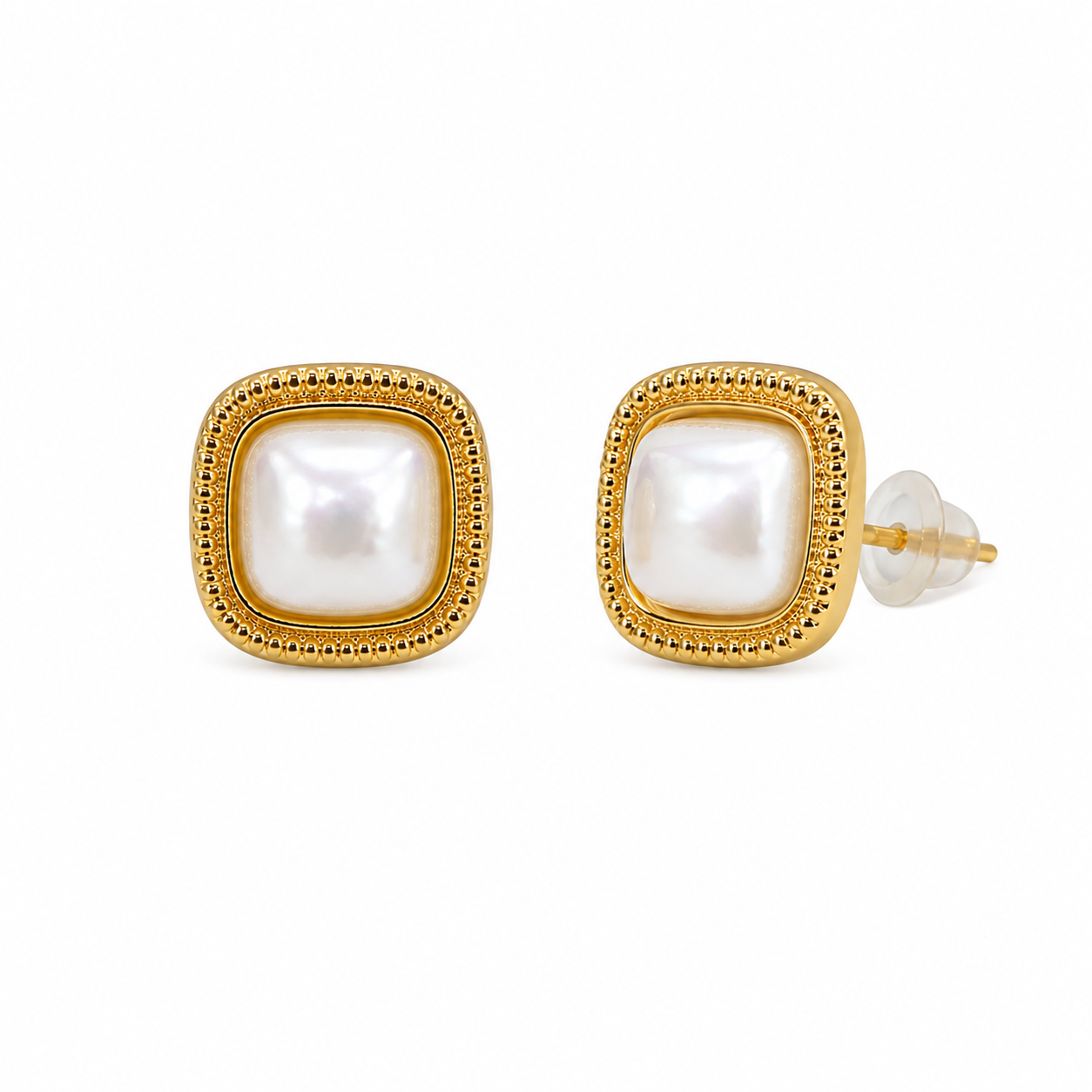 Square Pearl Earrings