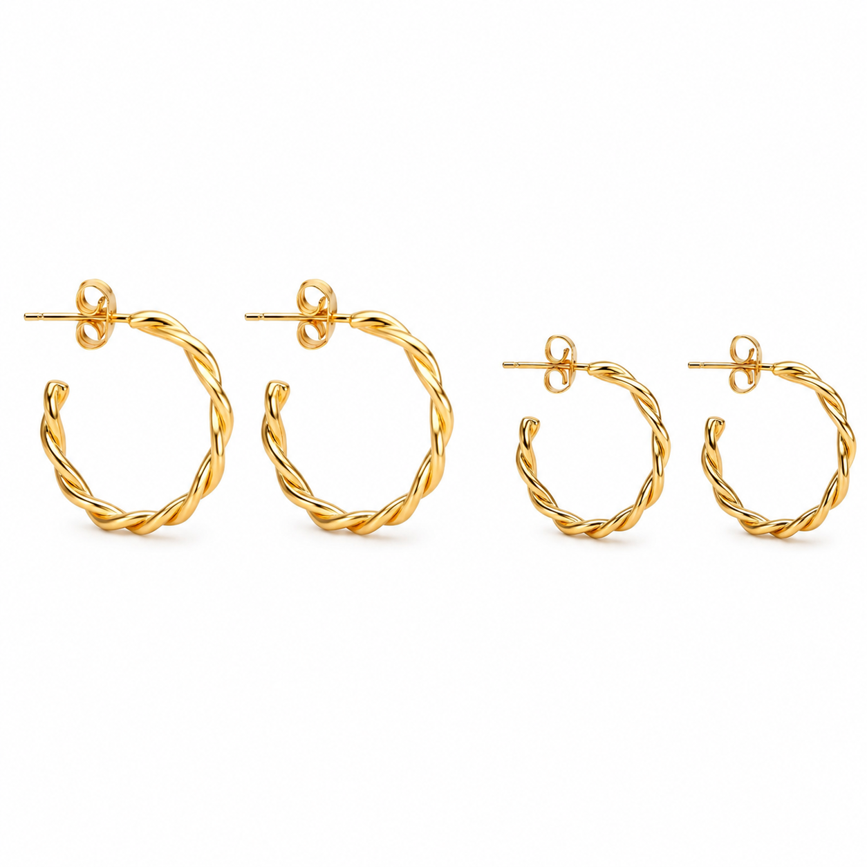 Twisted Hoop Earrings