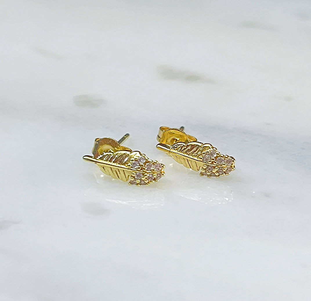 Leaf Stud Earrings