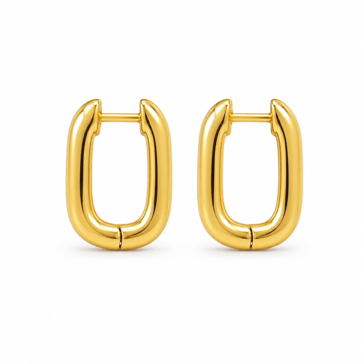 Oval Huggie Earrings