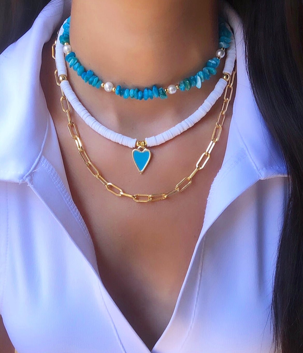 Blue Stone Necklace