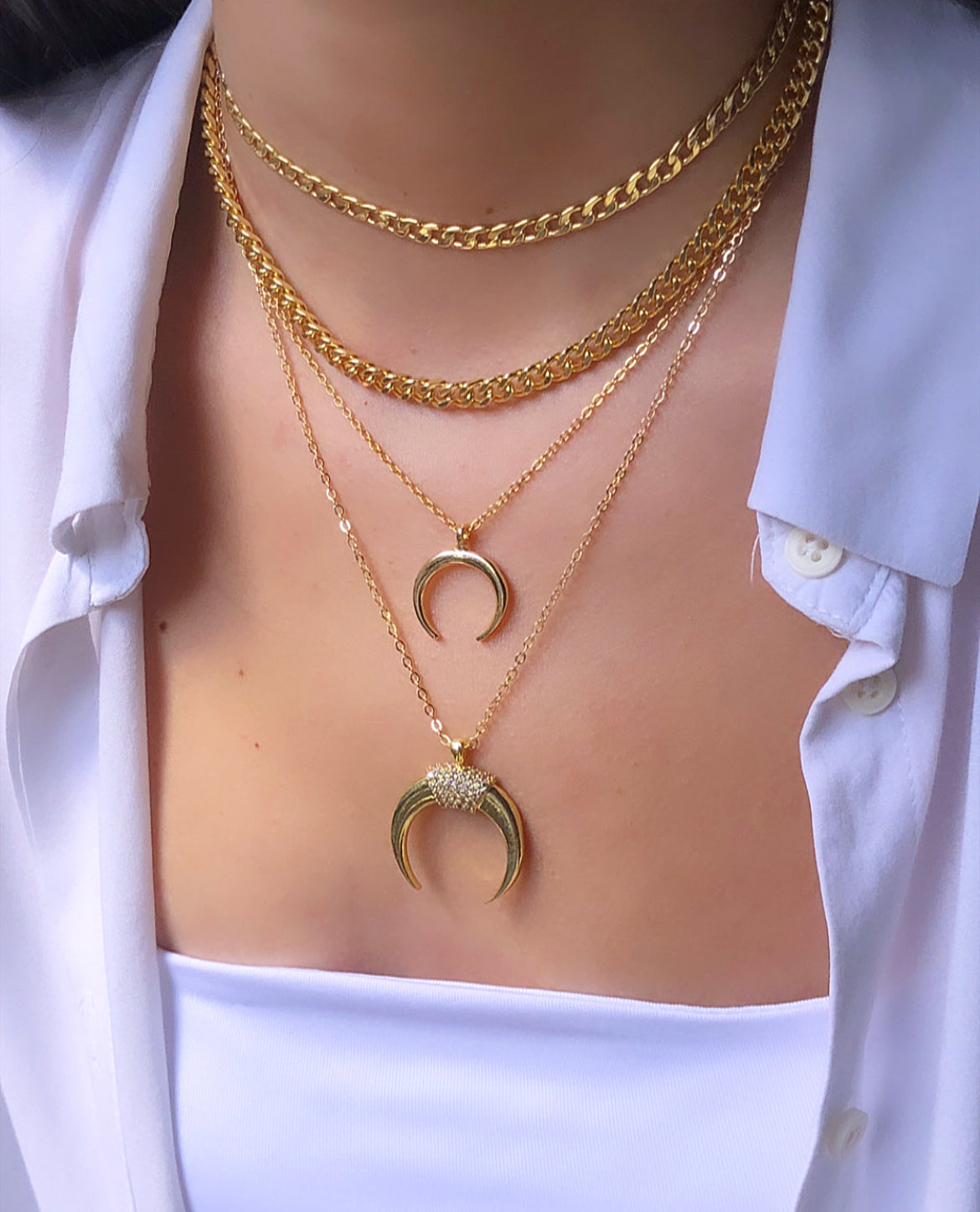Thick Curb Chain Necklace