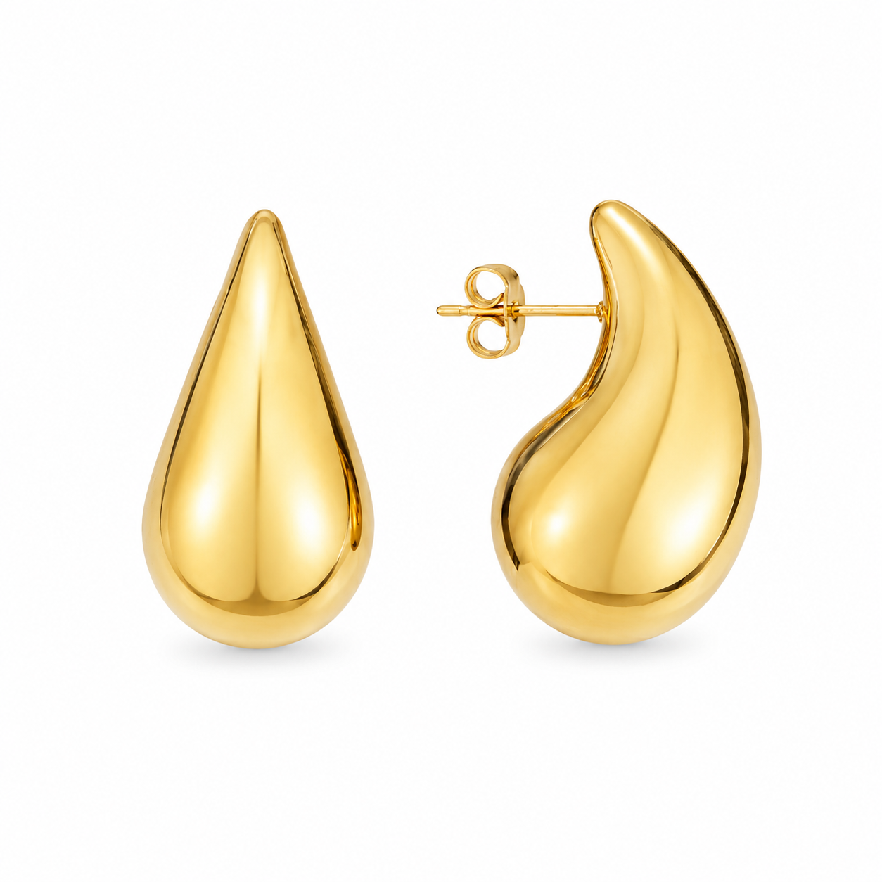 Teardrop Stud Earrings