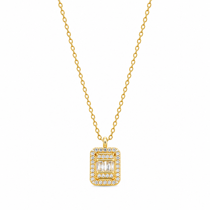 Baguette Frame Necklace