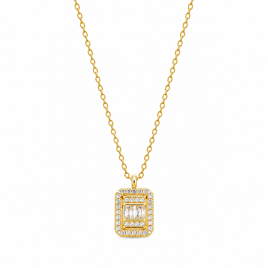 Baguette Frame Necklace