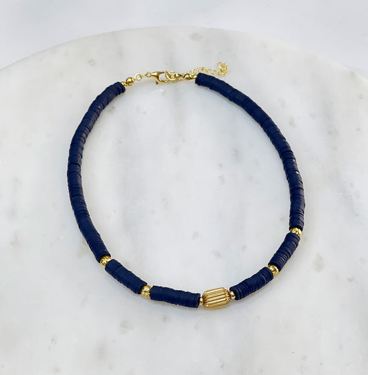 Navy Blue Necklace