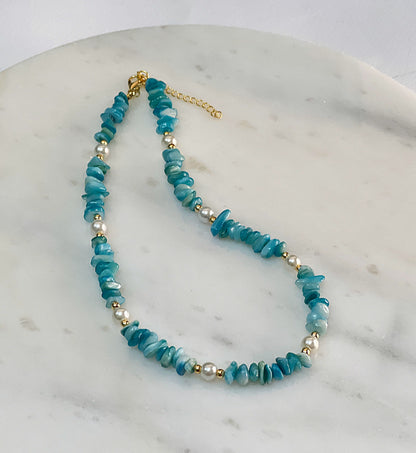 Blue Stone Necklace