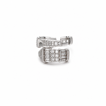 Double Row Baguette Ear Cuff