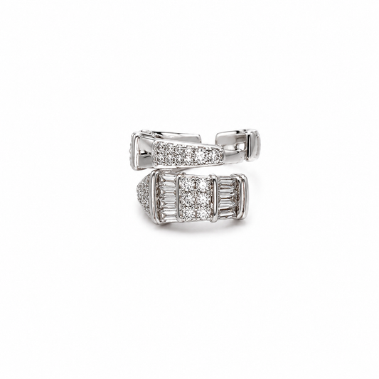 Double Row Baguette Ear Cuff