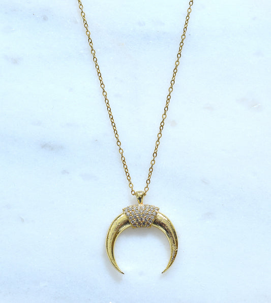 Moon Zircon Necklace