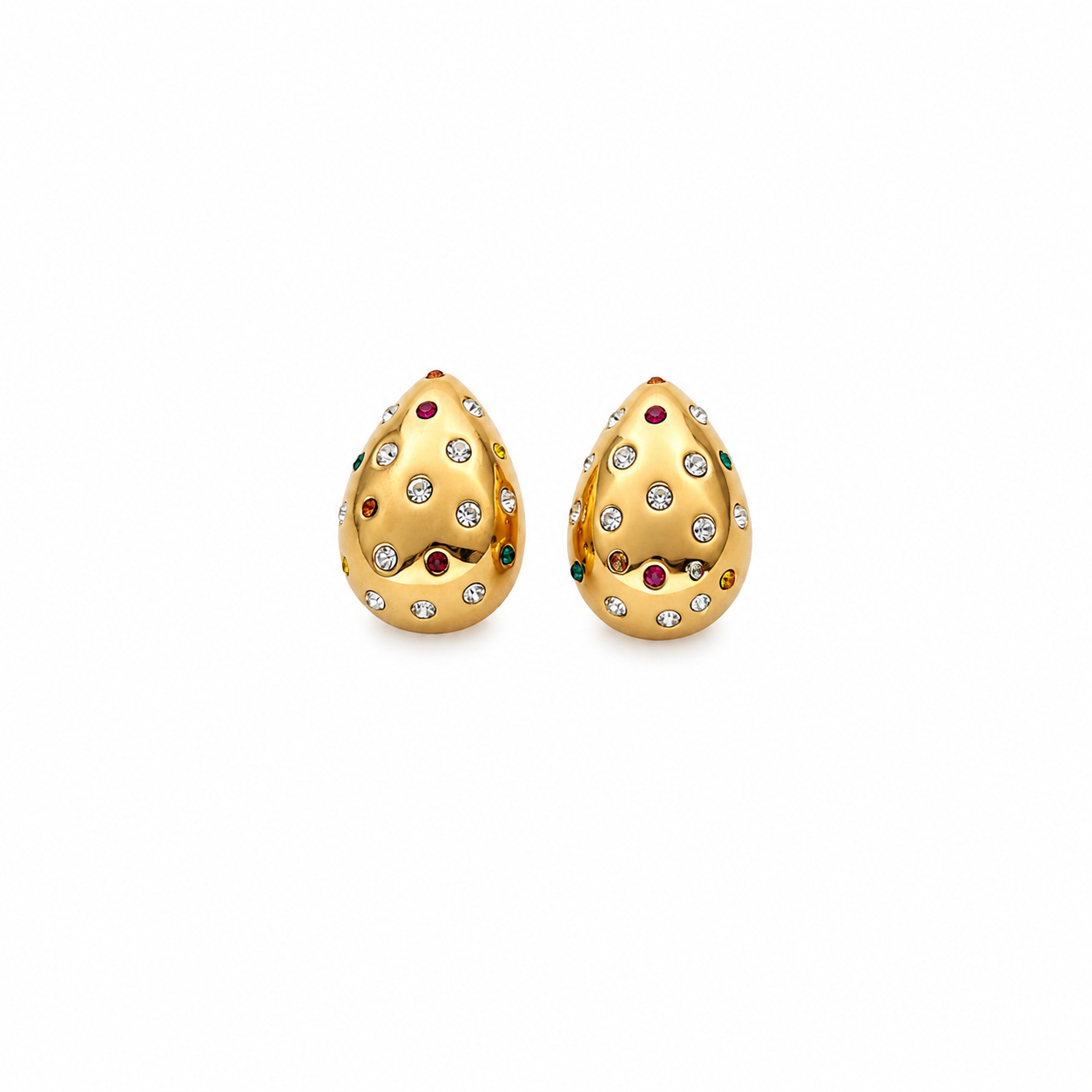 Multicolored Teardrop Earrings