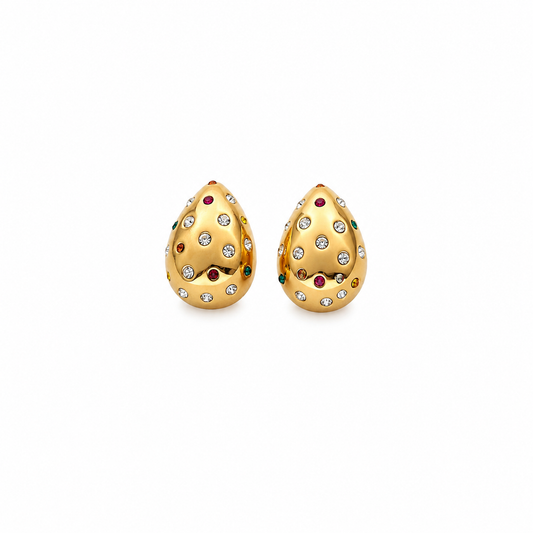 Multicolored Teardrop Earrings