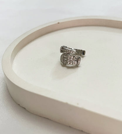 Double Row Baguette Ear Cuff