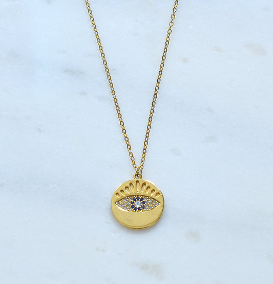 Eye Zircon Necklace