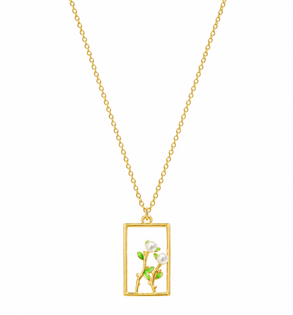 Flower Pearl Necklace