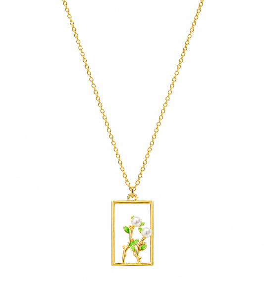 Flower Pearl Necklace