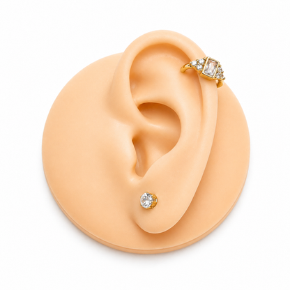 Baguette Zirconia Ear Cuff