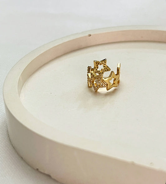 Zirconia Stars Ear Cuff