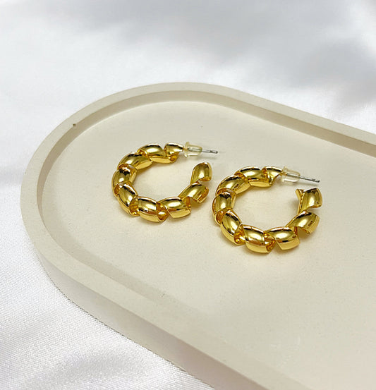 Twisted Hoop Earrings