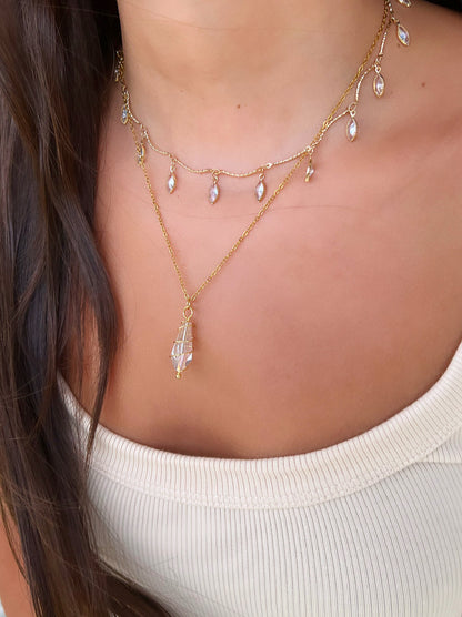 Crystal Drop Necklace
