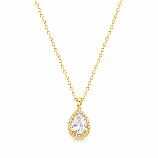 Pear Shaped Zircon Necklace