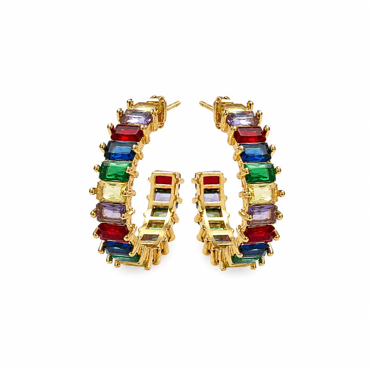 Multi-Stone Hoops