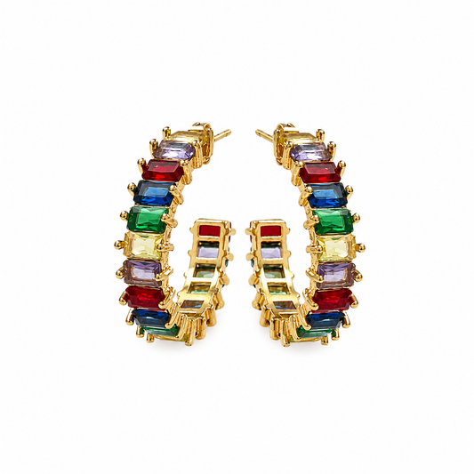 Multi-Stone Hoops