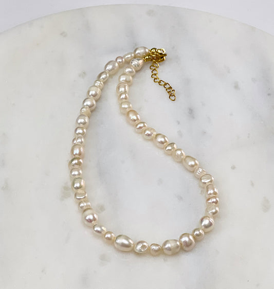 Mismatched Freshwater Pearl Choker