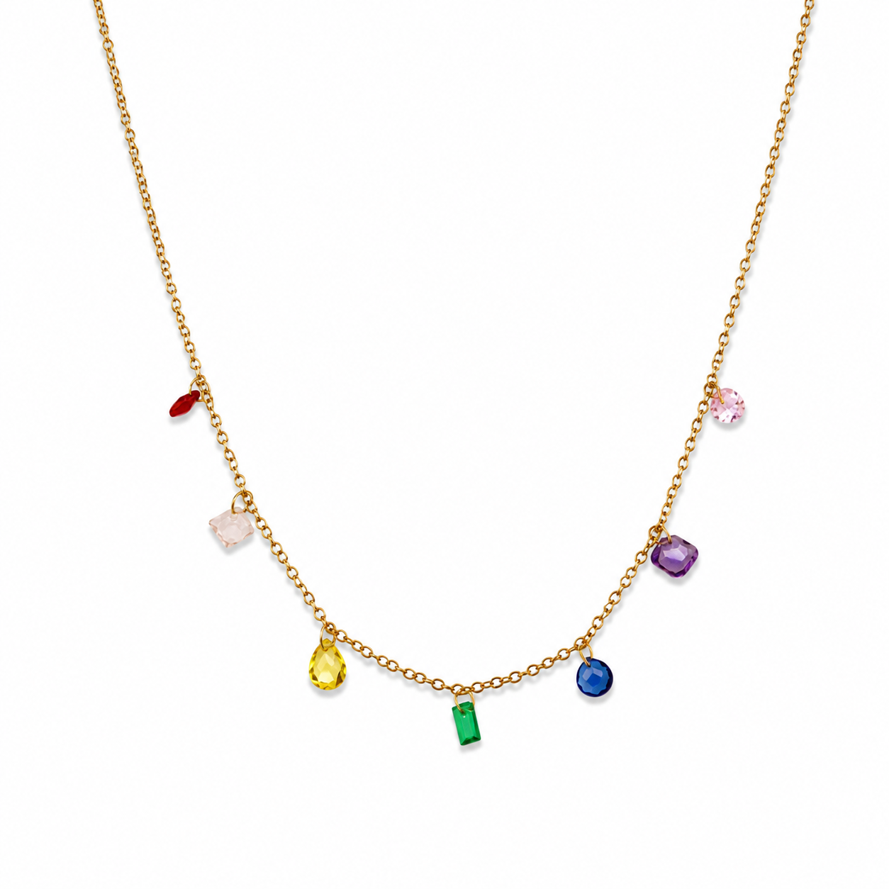 Stainless Steel Multicolored Necklace
