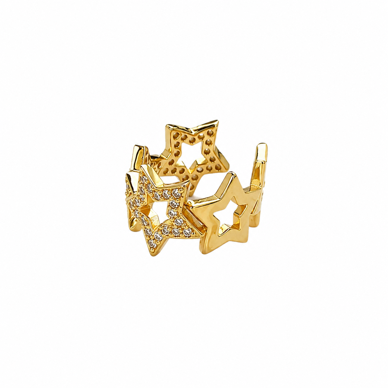 Zirconia Stars Ear Cuff