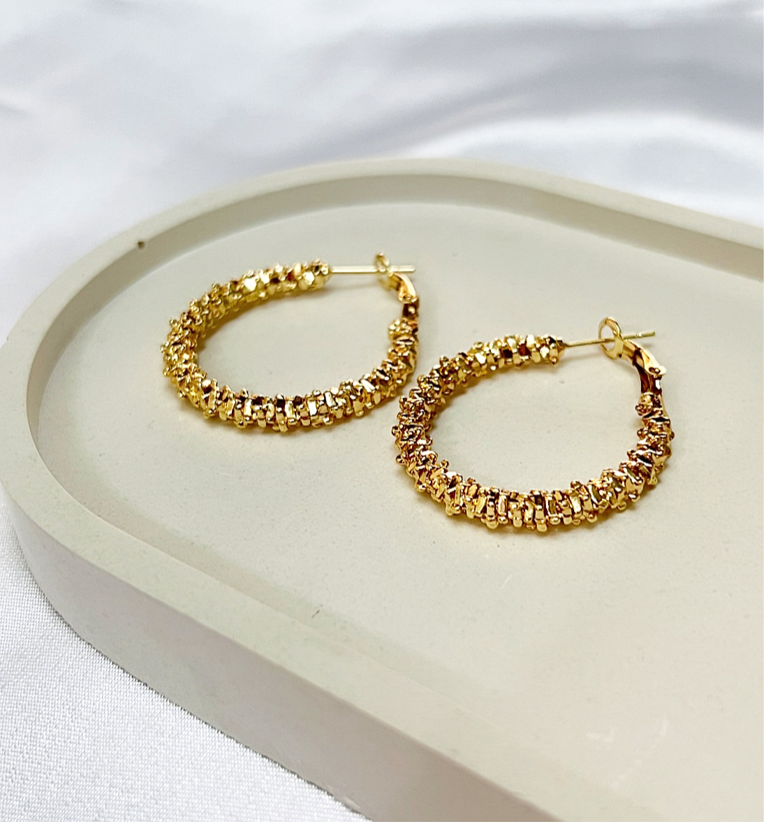 Golden Hoop Earrings