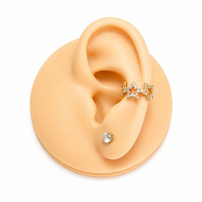 Zirconia Stars Ear Cuff