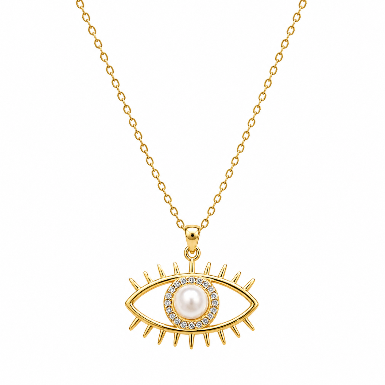 Eye Pearl Necklace