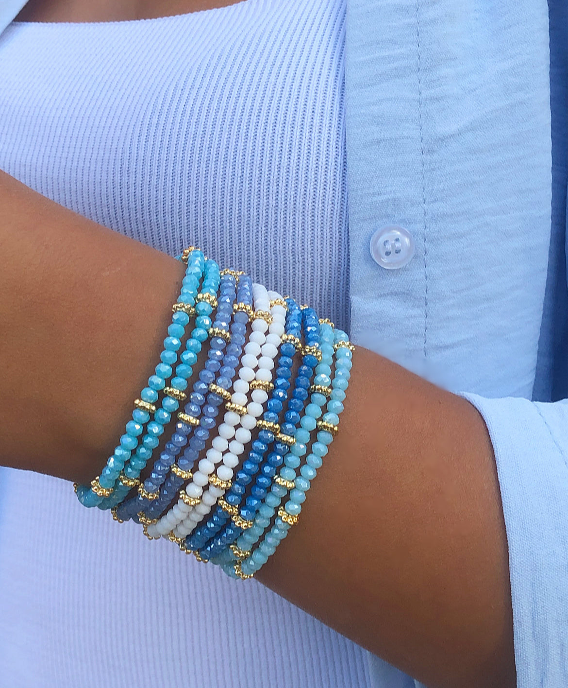 Shades Of Blue Bracelet Set