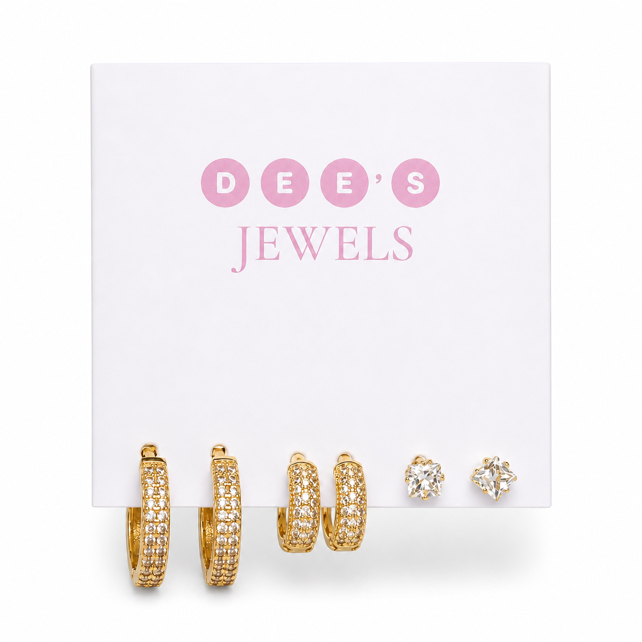 Golden Glow Earring Stack