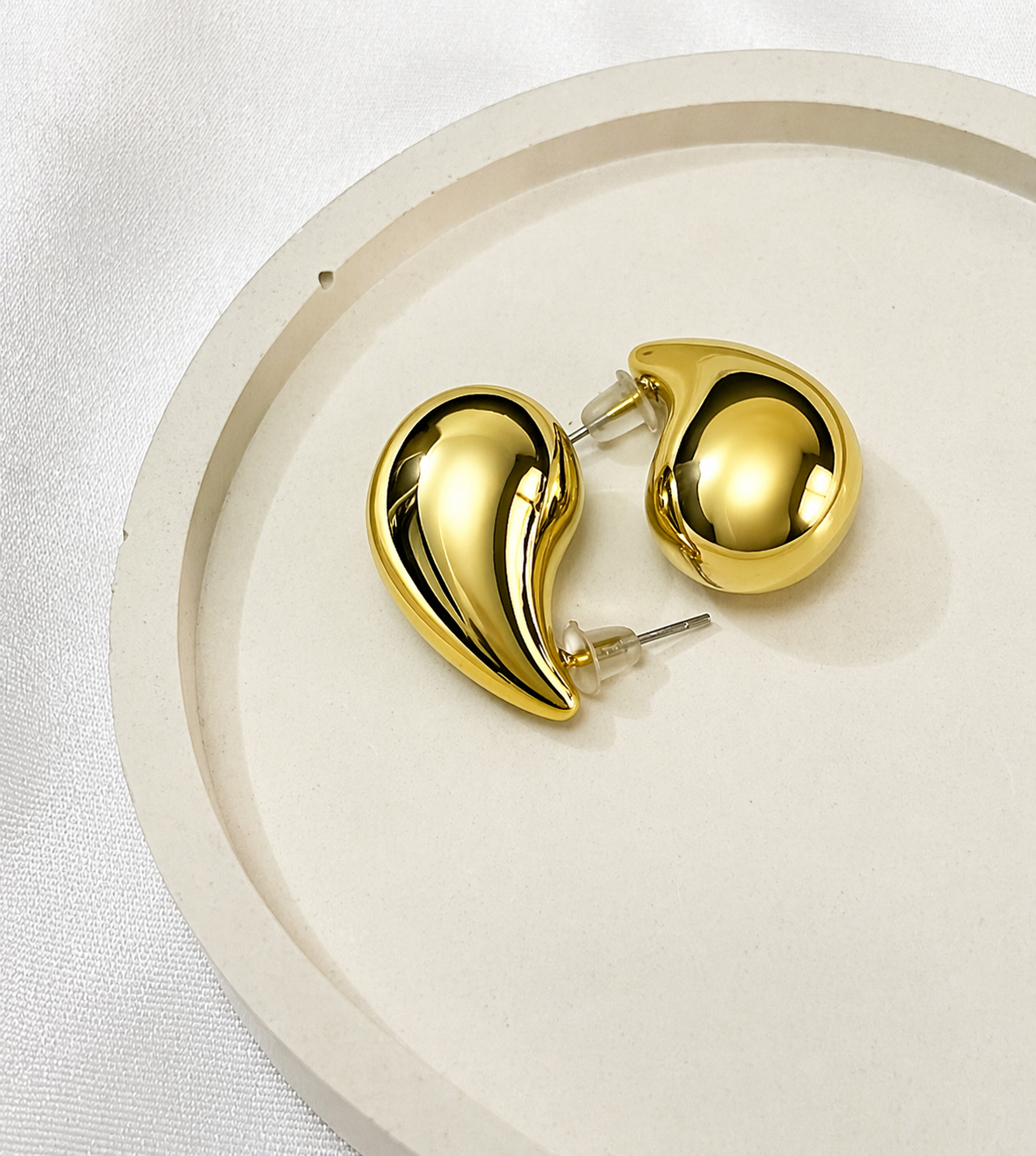 Teardrop Stud Earrings