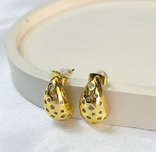 Teardrop Zirconia Earrings