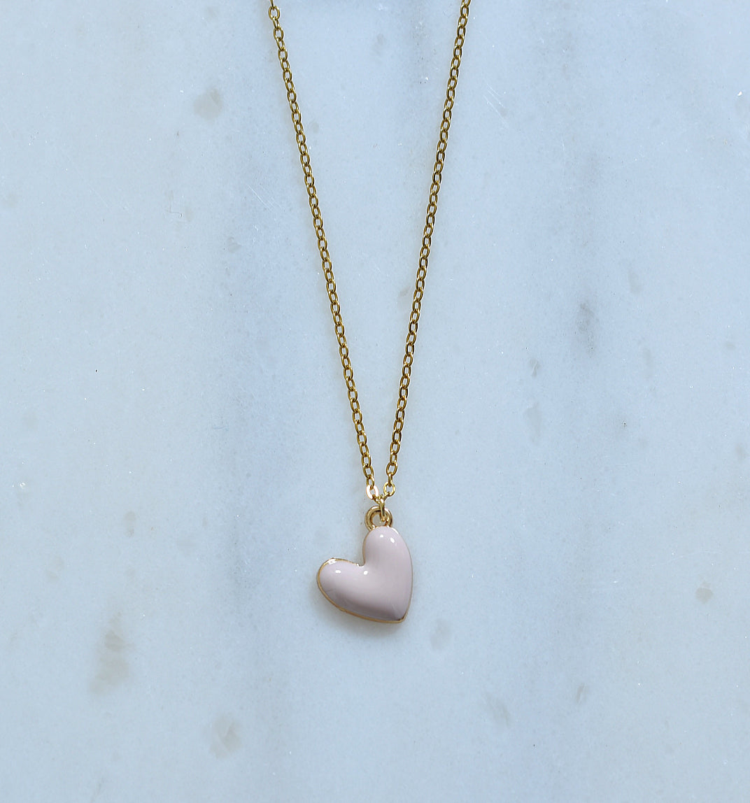 Pink Heart Necklace