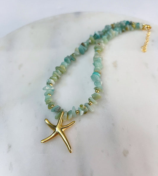 Starfish Stone Necklace