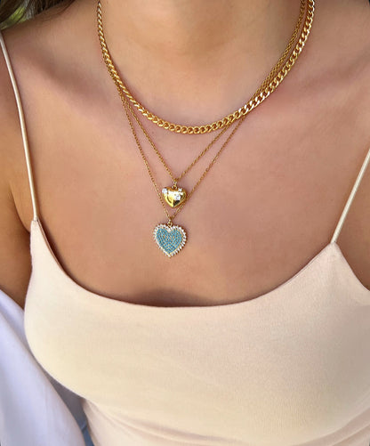 Icy Heart Necklace